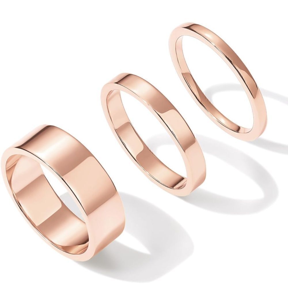 Setof 3 Rose Goldrings